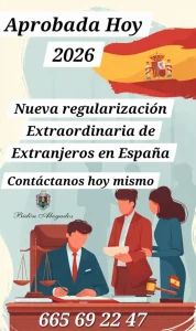 cartel regularizacion extranjeros