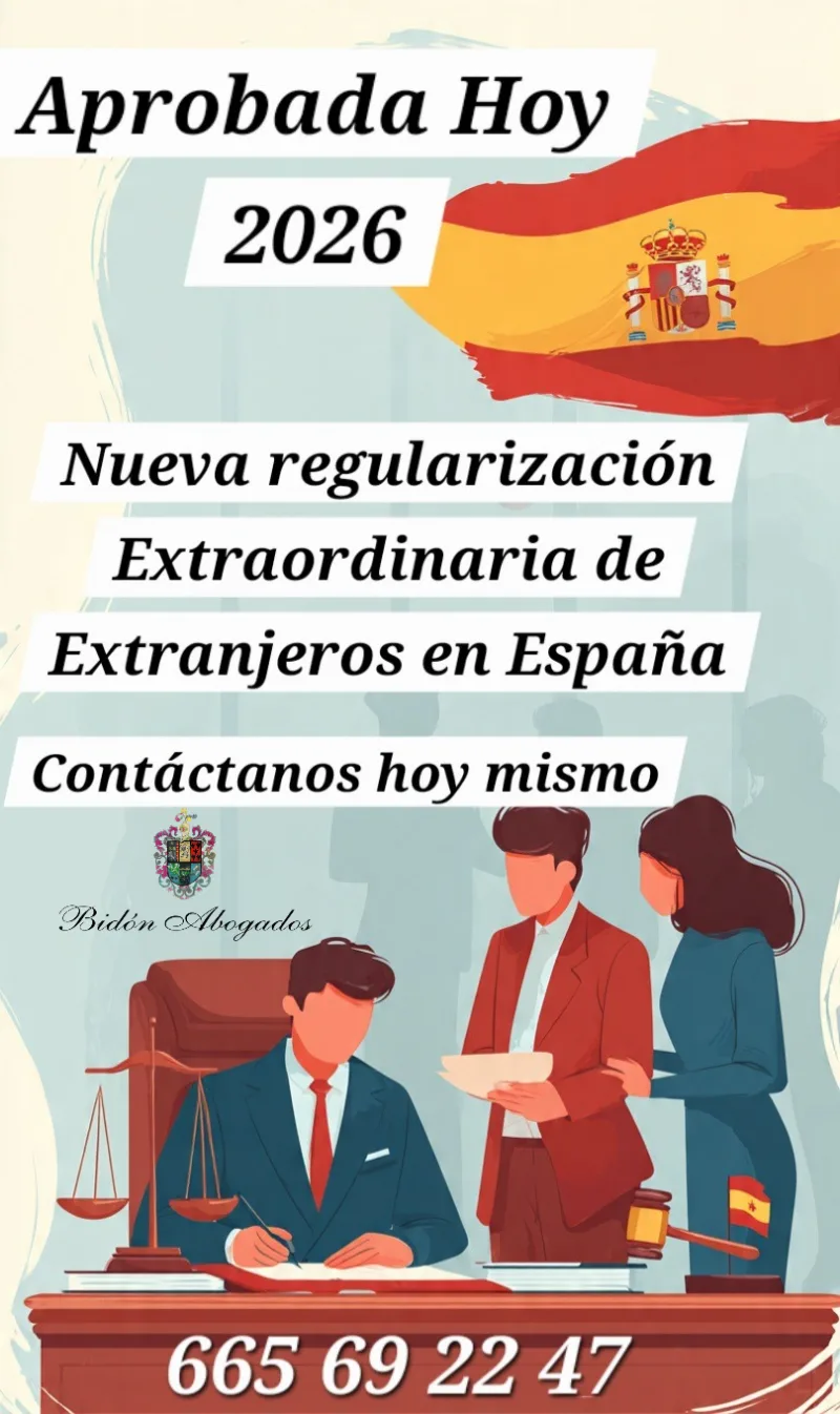 cartel regularizacion extranjeros